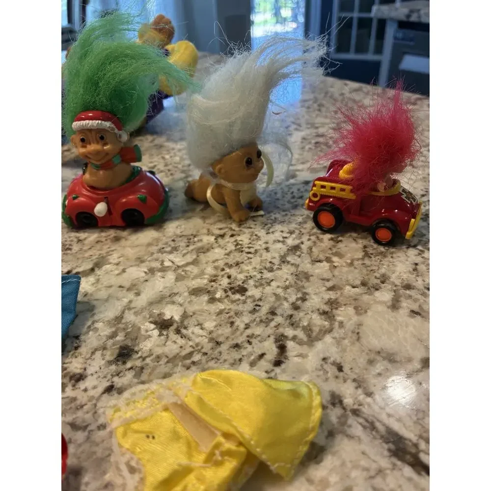 Vintage Troll Dolls Large Lot of 20 Collectible Bundle Original Hair Accessories